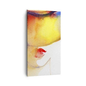 Cuadro sobre lienzo - Impresión de Imagen - Retrato de una dama    - 45x80 cm