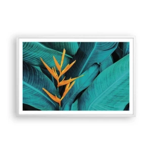 Póster en marco blanco - Flor del Edén - 91x61 cm