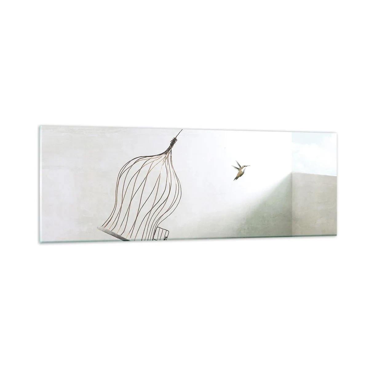 Cuadro sobre vidrio - Impresiones sobre Vidrio - Aquí debo estar - 90x30 cm