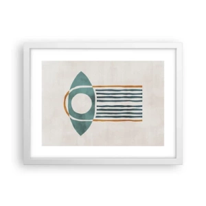 Póster en marco blanco - Signos y rituales - 40x30 cm