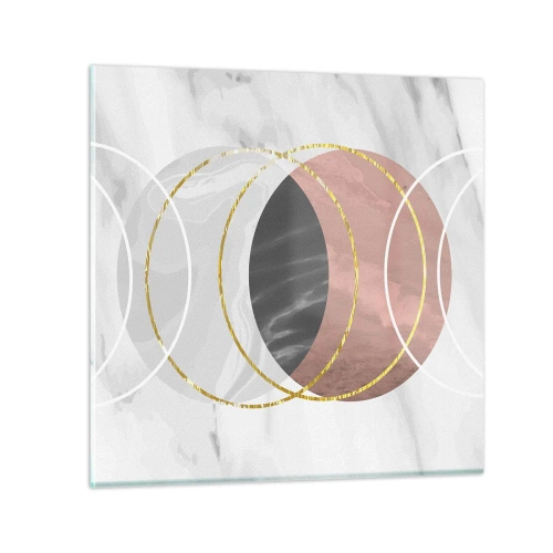 Cuadro sobre vidrio - Impresiones sobre Vidrio - Música de las esferas - 30x30 cm