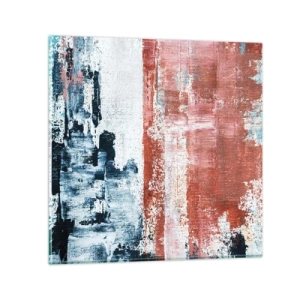 Cuadro sobre vidrio - Impresiones sobre Vidrio - Mitad abstracción, mitad abstracción - 30x30 cm