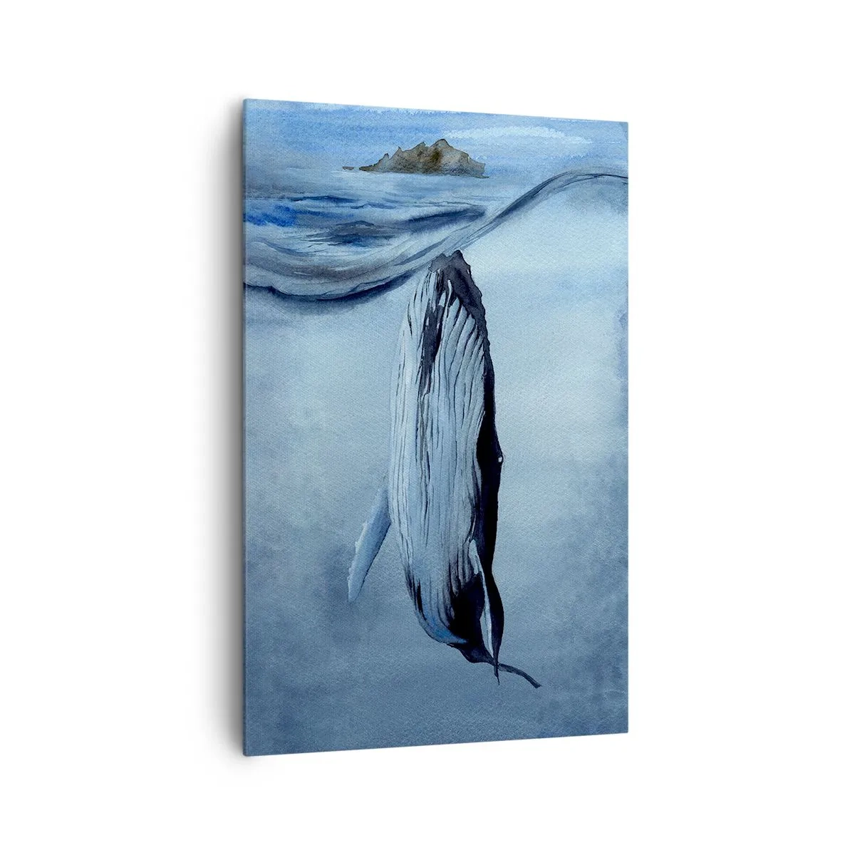 Cuadro sobre lienzo - Impresión de Imagen - Dos mundos del norte - 80x120 cm