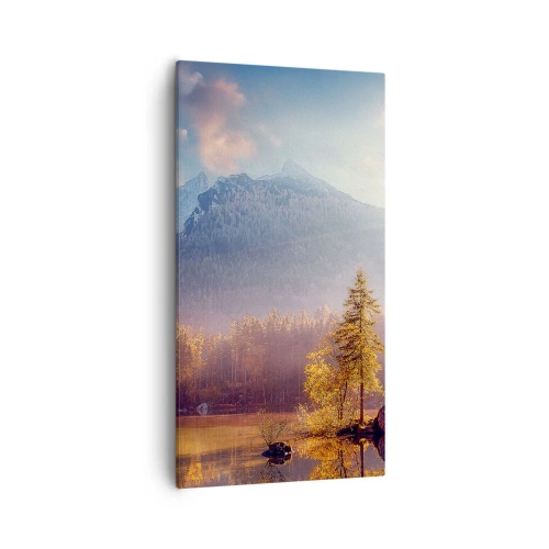 Cuadro sobre lienzo - Impresión de Imagen - Entre las montañas y los valles - 55x100 cm