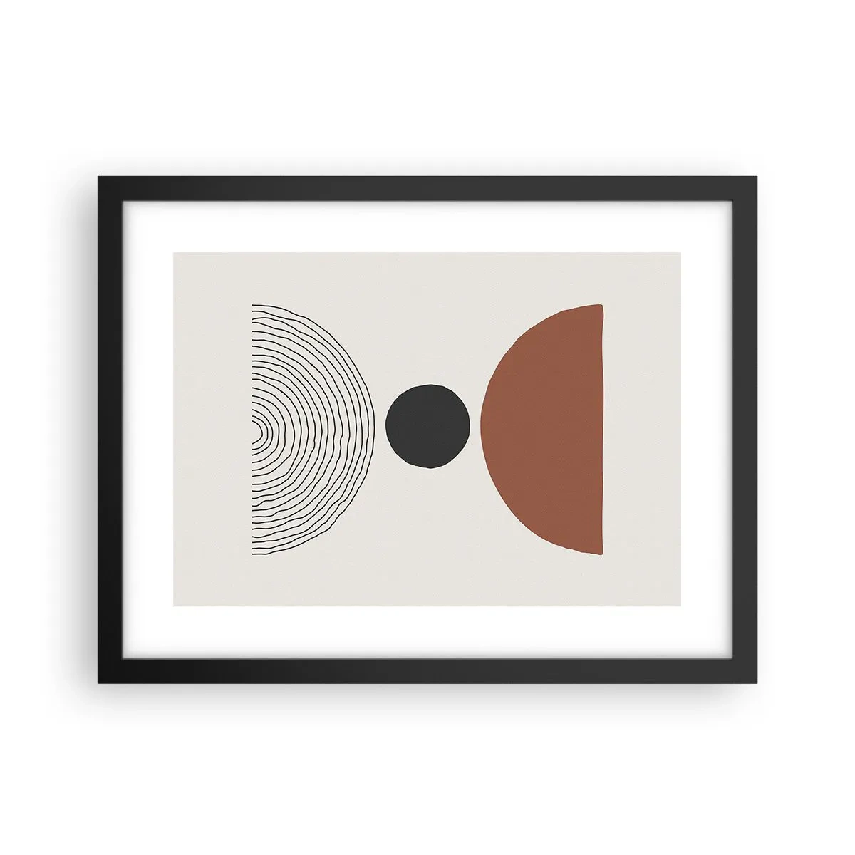 Póster en marco negro - En el centro de la atención - 40x30 cm