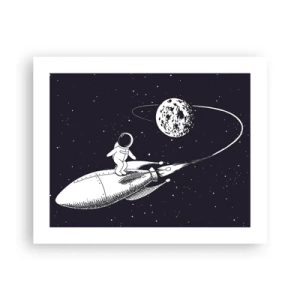 Póster - Surfista espacial - 50x40 cm