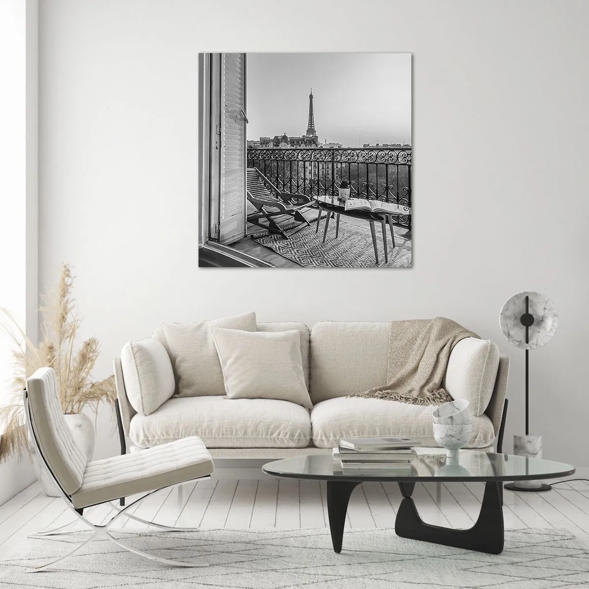 Cuadro sobre vidrio - Impresiones sobre Vidrio - Una tarde parisina - 40x40 cm