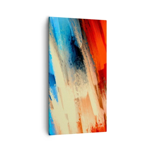 Cuadro sobre lienzo - Impresión de Imagen - Una cascada de colores - 55x100 cm