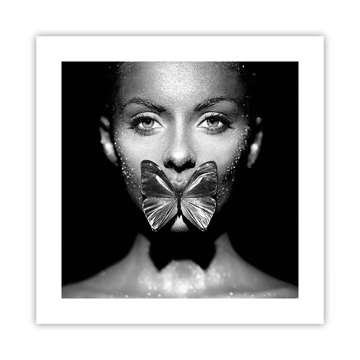 Póster - Beso de mariposa - 40x40 cm