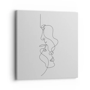Cuadro sobre lienzo - Impresión de Imagen - El calor de los deseos lúgubres - 30x30 cm