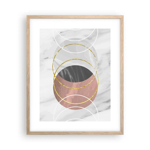 Póster en marco roble claro - Música de las esferas - 40x50 cm