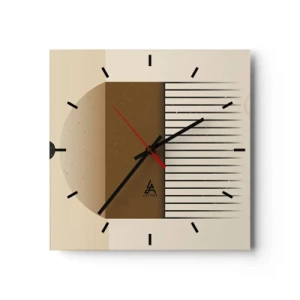 Reloj de pared - Reloj de vidrio - Varios estados - 40x40 cm