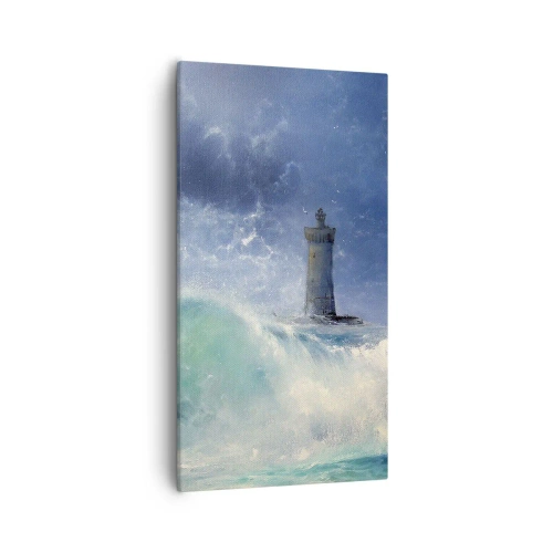 Cuadro sobre lienzo - Impresión de Imagen - En guardia contra los elementos - 55x100 cm