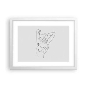 Póster en marco blanco - Realmente, tal y como eres - 40x30 cm