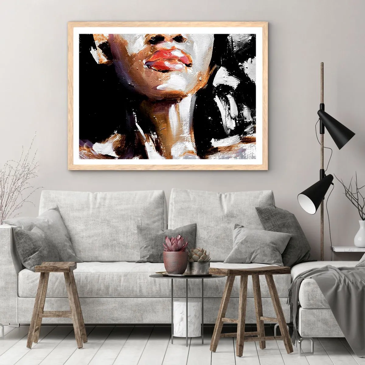 Póster en marco roble claro - Orgullo sin prejuicios - 50x40 cm