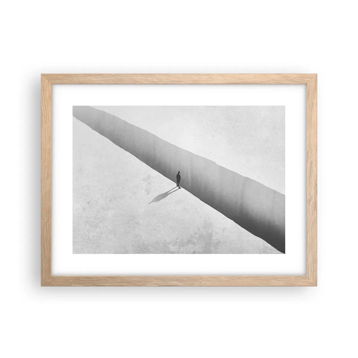 Póster en marco roble claro - Sin un destino claro - 40x30 cm