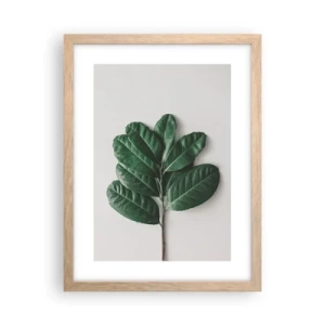 Póster en marco roble claro - El dibujo de la propia naturaleza - 30x40 cm