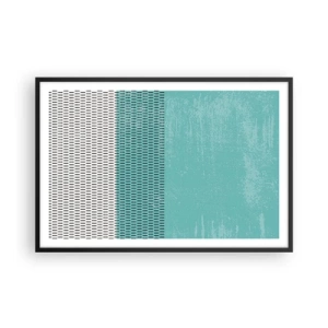 Póster en marco negro - Composición equilibrada - 91x61 cm