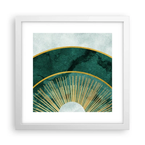 Póster en marco blanco - Un sistema solar diferente - 30x30 cm