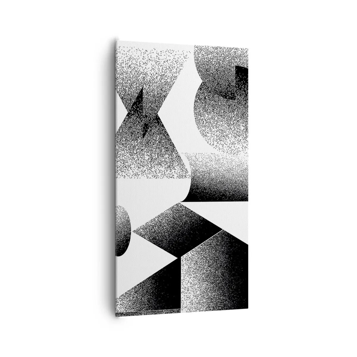 Cuadro sobre lienzo - Impresión de Imagen - Ángulos y óvalos - 65x120 cm