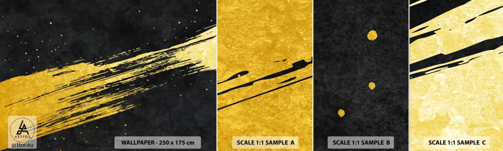 Muestra De Fotomural Standard Eco - Saltar al hiperespacio - Arte deco, Elegante, Oscuro - 100x30 cm