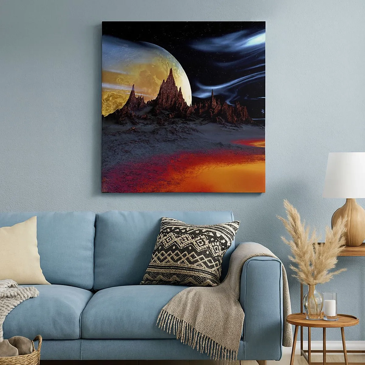 Cuadro sobre lienzo - Impresión de Imagen - Mundo desconocido - 30x30 cm