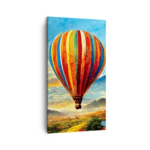 Cuadro sobre lienzo - Impresión de Imagen - En silencio se ve el horizonte - 45x80 cm