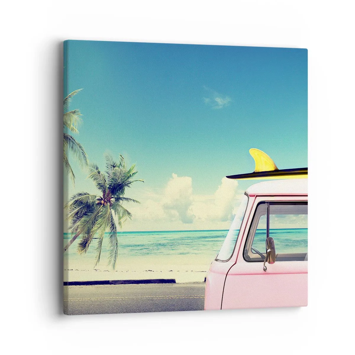 Cuadro sobre lienzo - Impresión de Imagen - Comienzan las vacaciones - 40x40 cm