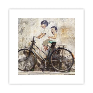 Póster - ¿Verdadero o falso? - 30x30 cm