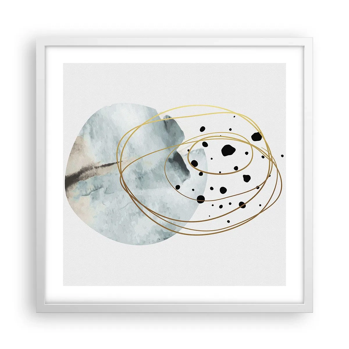 Póster en marco blanco - El concepto del espacio - 50x50 cm