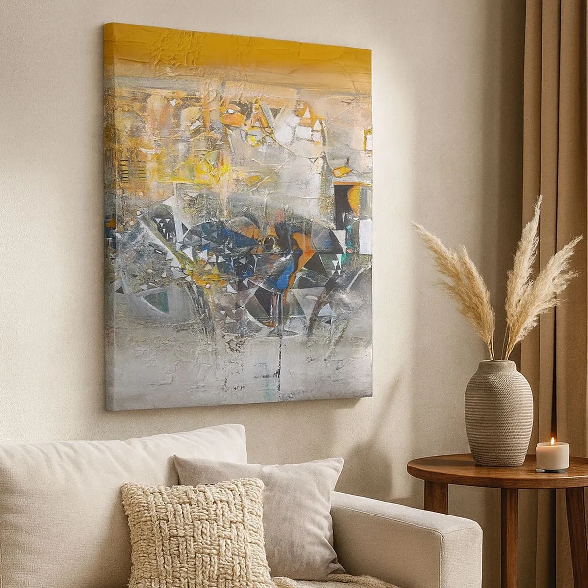 Cuadro sobre lienzo - Impresión de Imagen - Todo se pondrá en su sitio - 30x30 cm