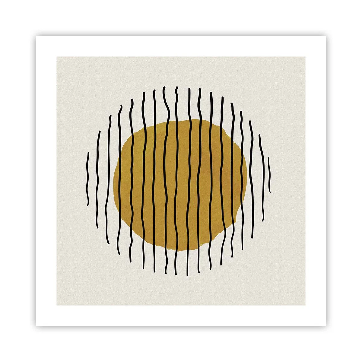 Póster - Abstracción cálida - 50x50 cm