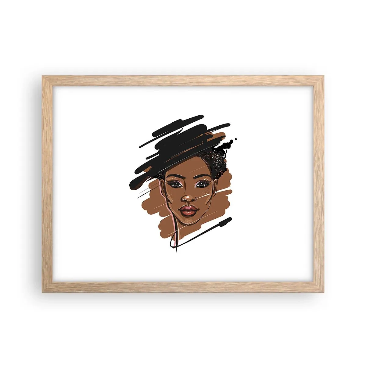 Póster en marco roble claro - Dulce como el chocolate - 40x30 cm