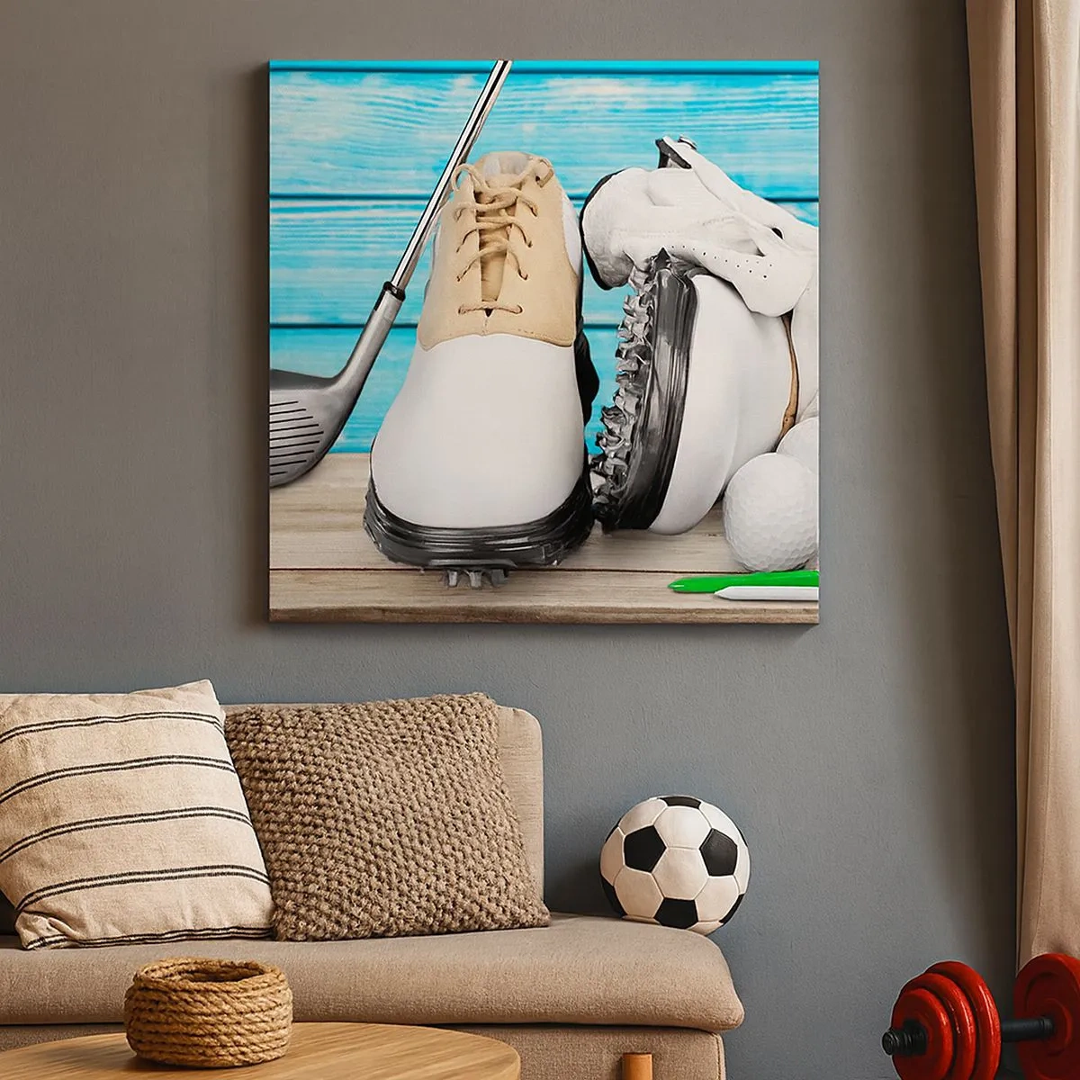 Cuadro sobre lienzo - Impresión de Imagen - Todo listo - 30x30 cm