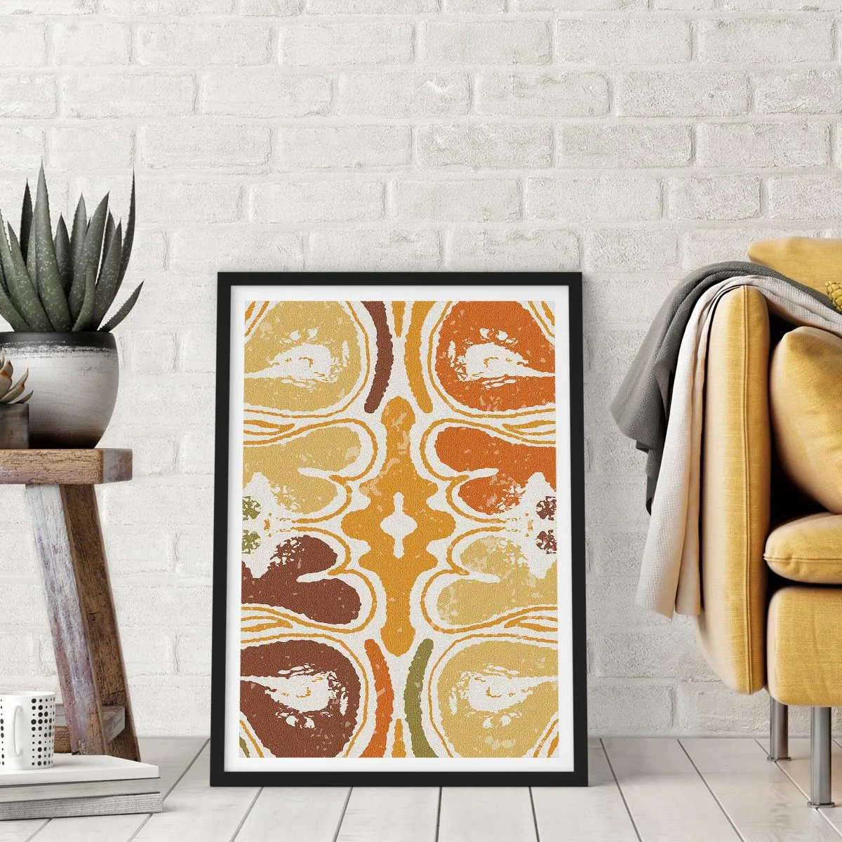 Póster en marco negro - Abstracción sentimental - 30x40 cm