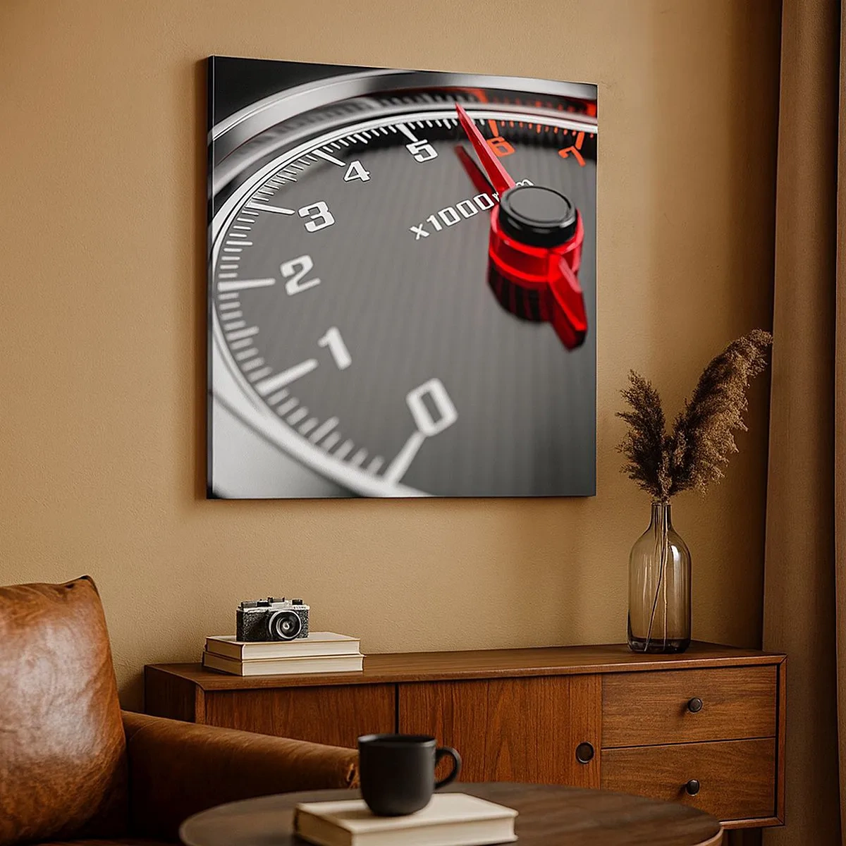 Cuadro sobre lienzo - Impresión de Imagen - Pisa a fondo - 30x30 cm