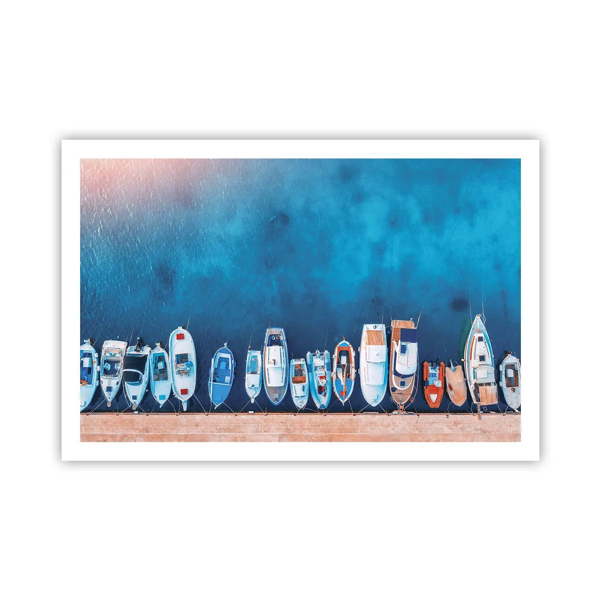 Póster - En fila y a la espera - 91x61 cm