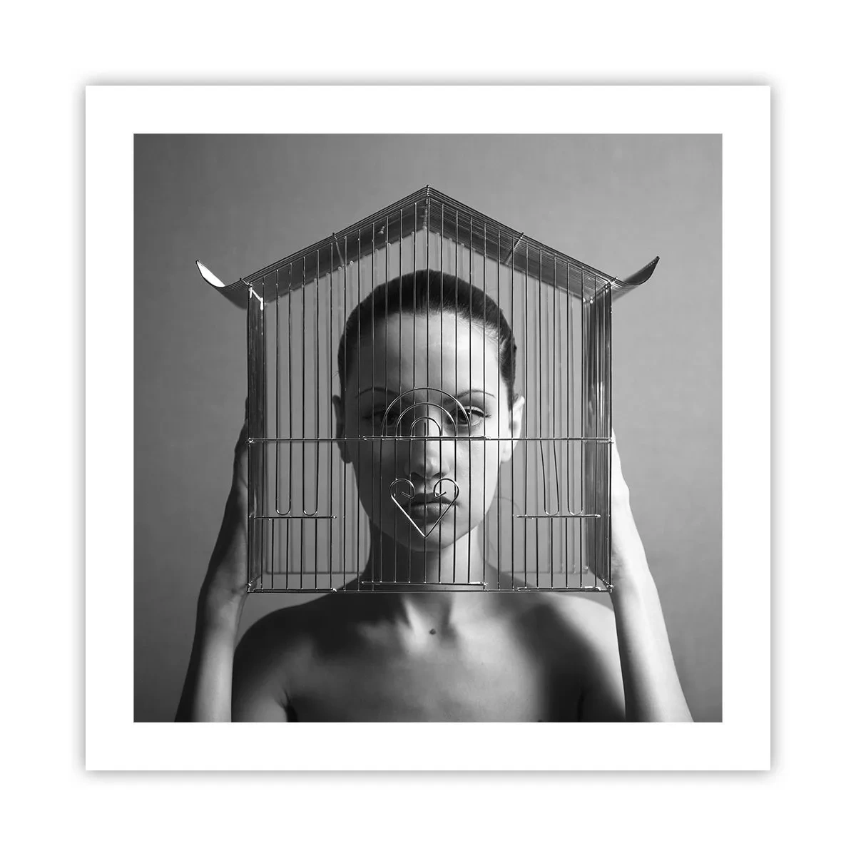 Póster - Un retrato algo surrealista - 50x50 cm