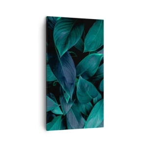 Cuadro sobre lienzo - Impresión de Imagen - El propio verde - 45x80 cm
