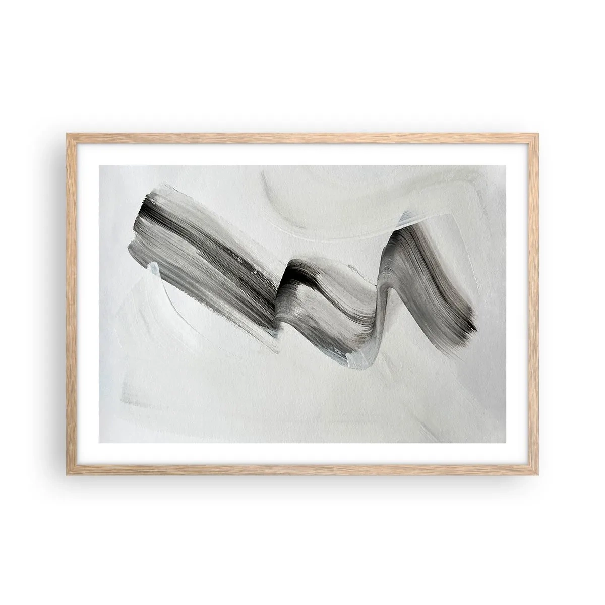 Póster en marco roble claro - Solo por diversión - 70x50 cm