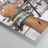 Esfera sin numeración, con rayas