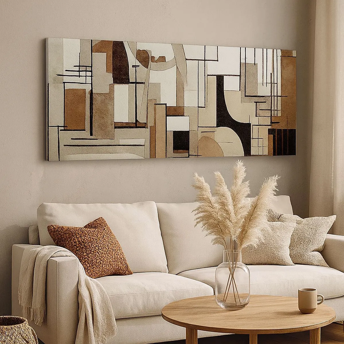 Cuadro sobre lienzo - Impresión de Imagen - Paisaje urbano 2.0 - 100x40 cm