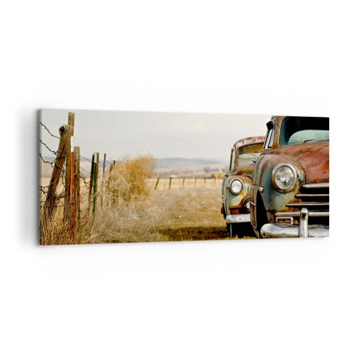 Cuadro sobre lienzo - Impresión de Imagen - Un merecido descanso - 100x40 cm