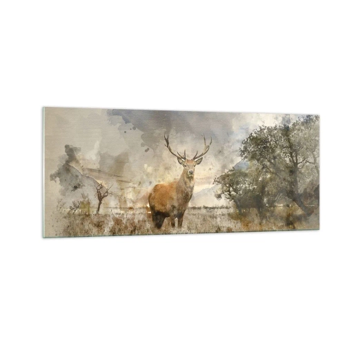 Cuadro sobre vidrio - Impresiones sobre Vidrio - Dignidad - fuerza - encanto - 100x40 cm