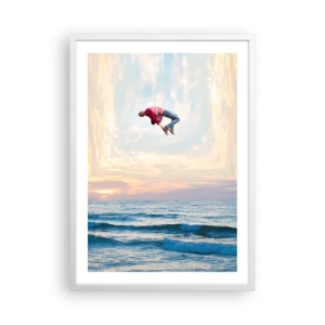 Póster en marco blanco - A otra dimensión - 50x70 cm