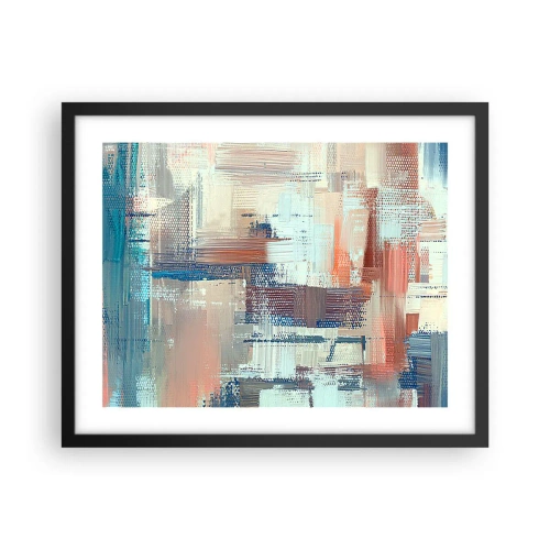 Póster en marco negro - Alcanzando la luz - 50x40 cm