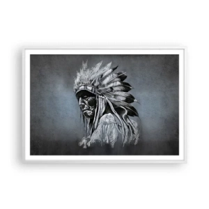 Póster en marco blanco - Regreso a las raíces - 100x70 cm