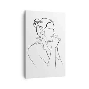 Cuadro sobre lienzo - Impresión de Imagen - Desnudo: un misterio sensual - 80x120 cm