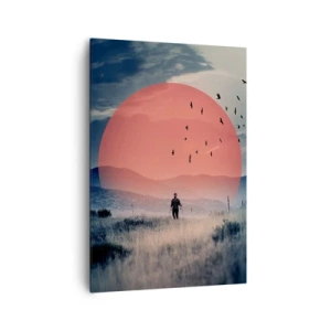 Cuadro sobre lienzo - Impresión de Imagen - En su elemento - 70x100 cm