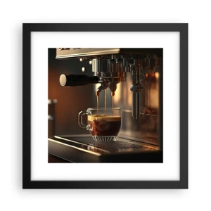 Póster en marco negro - Un brebaje sensual - 30x30 cm